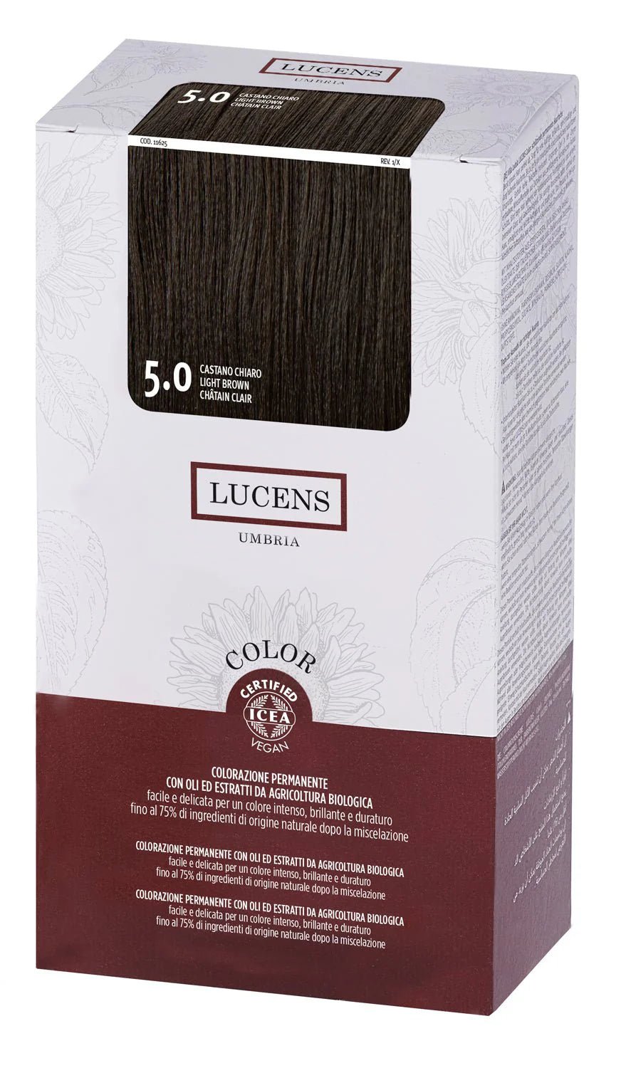 COLOR KIT barva za lase LUCENS 5.0 Svetlo rjava/Light Brown - Šamponi.si