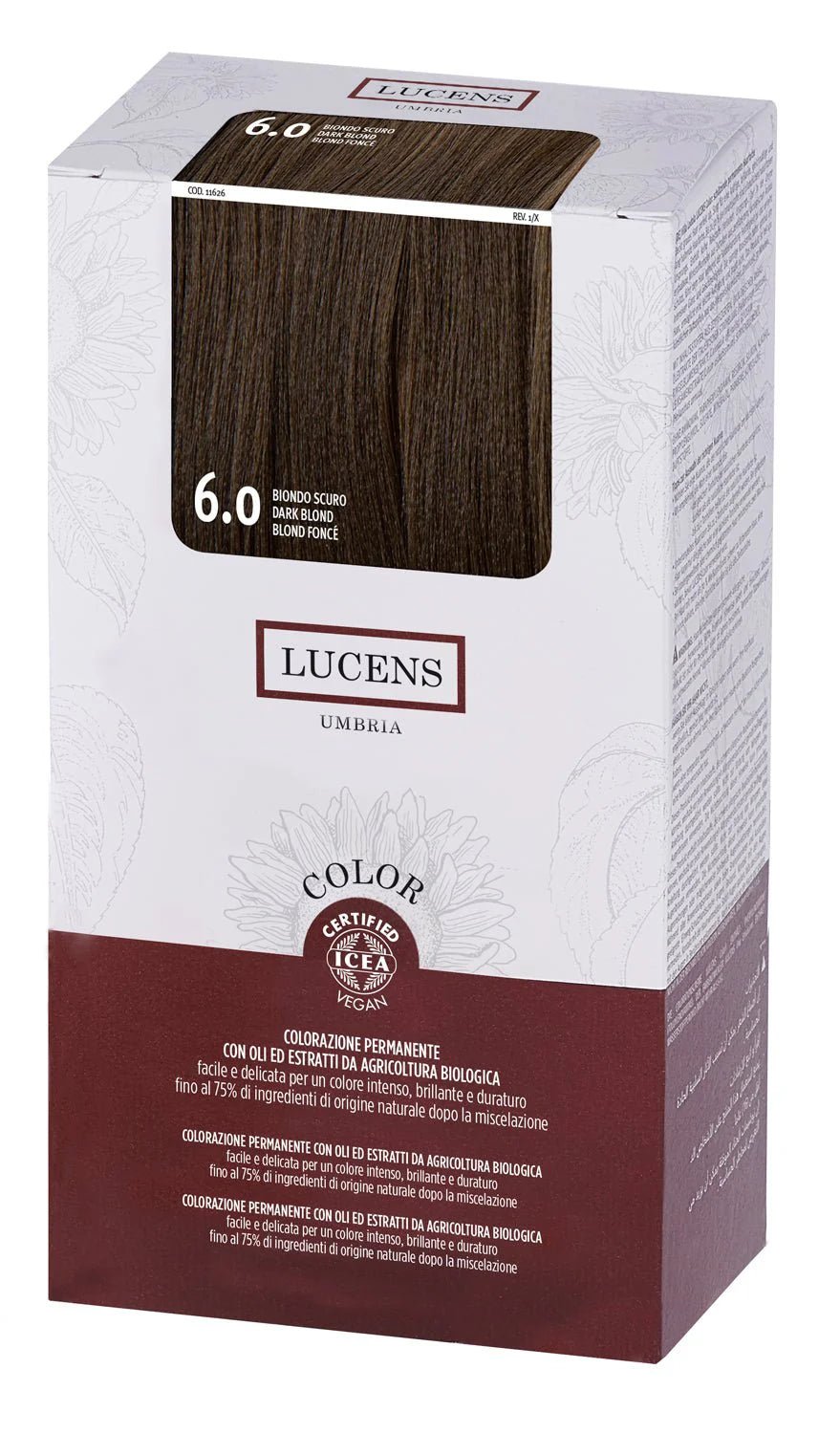 COLOR KIT barva za lase LUCENS 6.0 Temno blond/Dark blonde - Šamponi.si