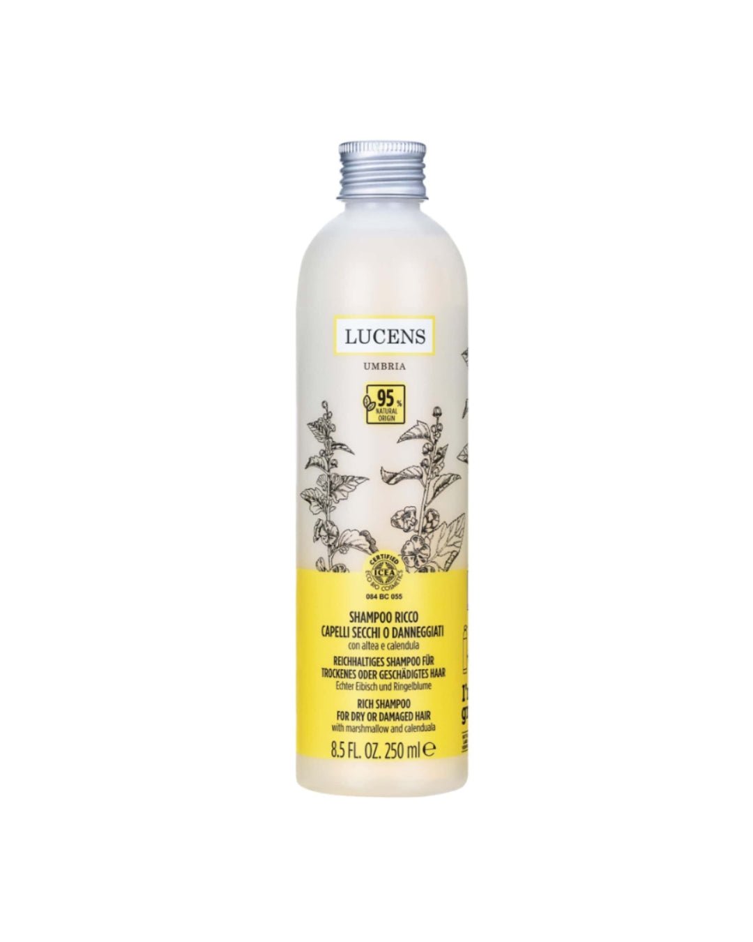 LUCENS šampon za suhe ali poškodovane lase RICCO 250 ml - Šamponi.si