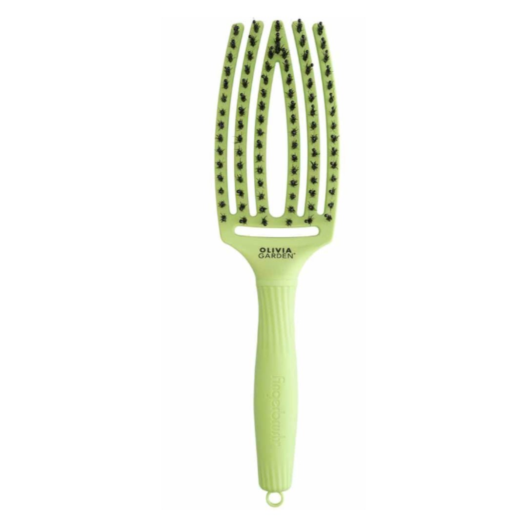 OLIVIA GARDEN krtača za lase - Dolce Vita, Green Pistachio, srednja - Šamponi.si