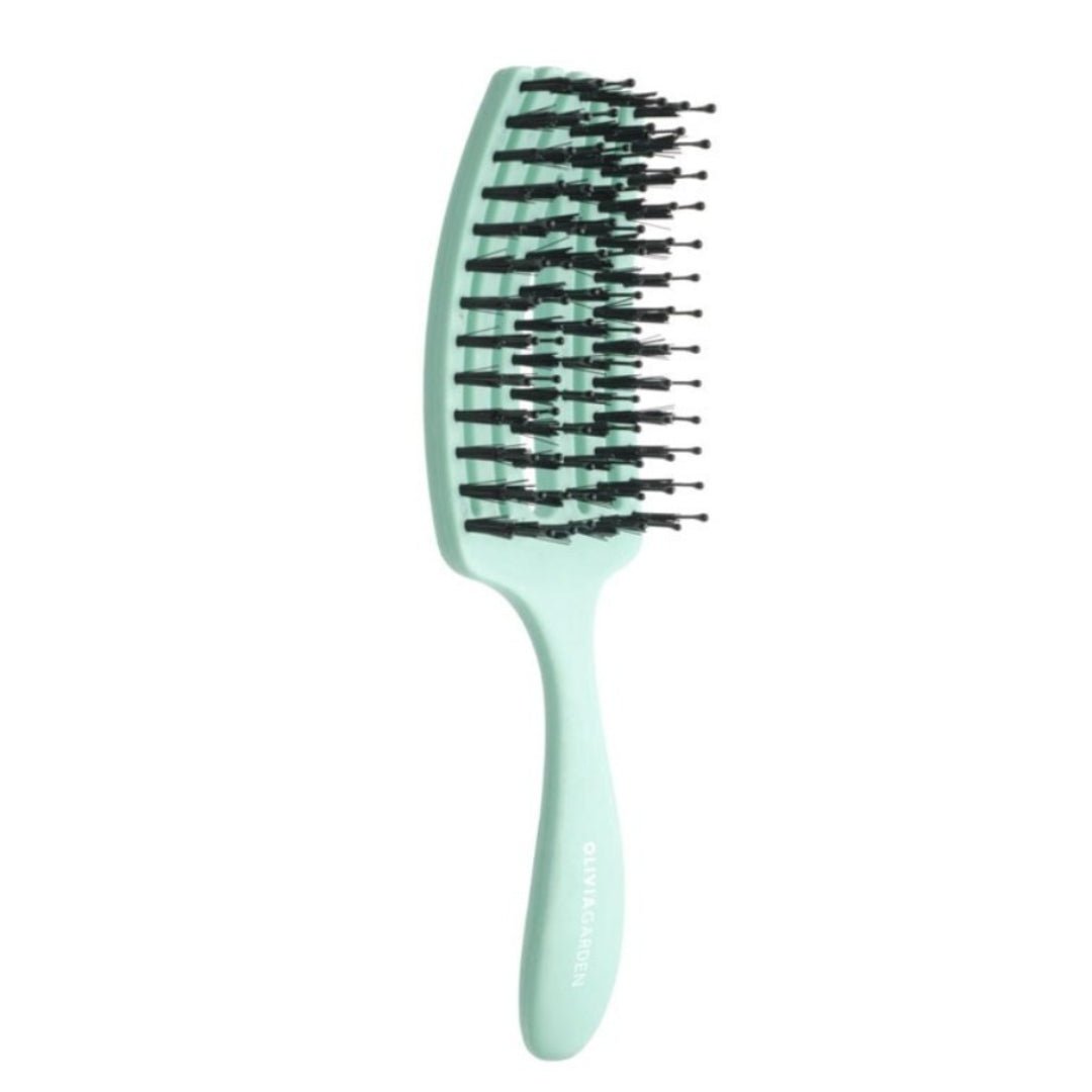 OLIVIA GARDEN otroška / potovalna krtača za lase Fingerbrush - Mint - Šamponi.si