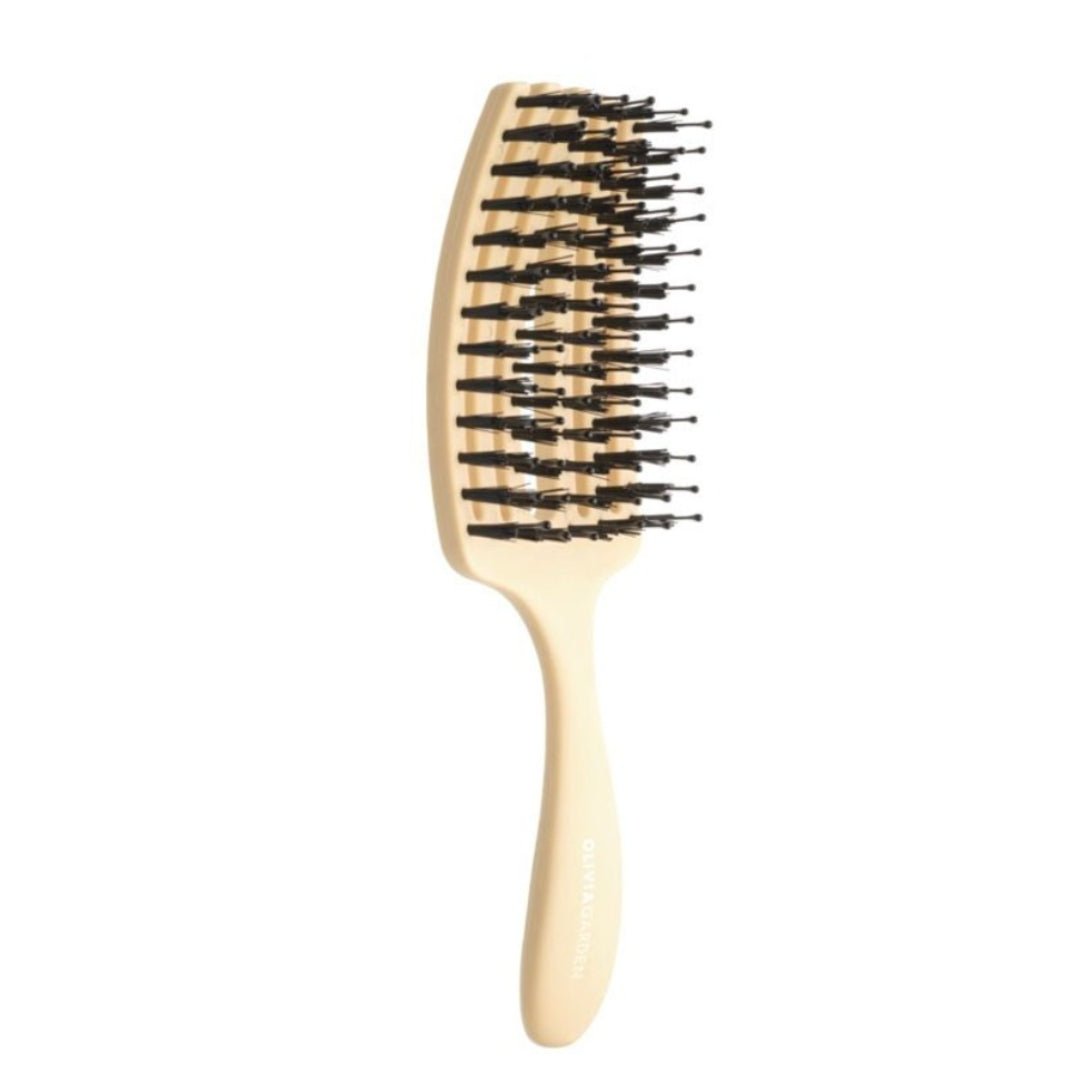 OLIVIA GARDEN otroška / potovalna krtača za lase Fingerbrush - Rumena - Šamponi.si