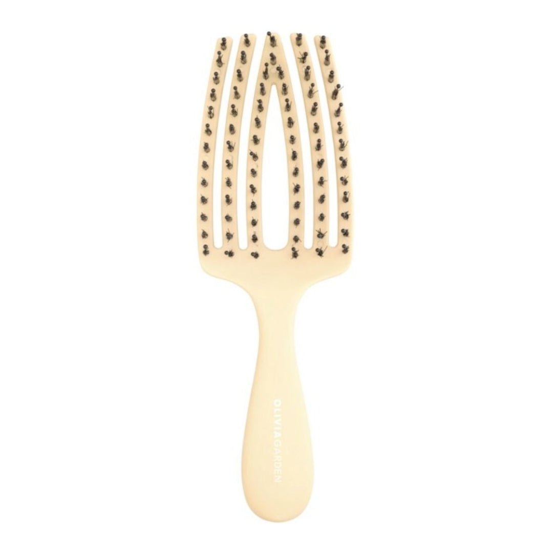 OLIVIA GARDEN otroška / potovalna krtača za lase Fingerbrush - Rumena - Šamponi.si