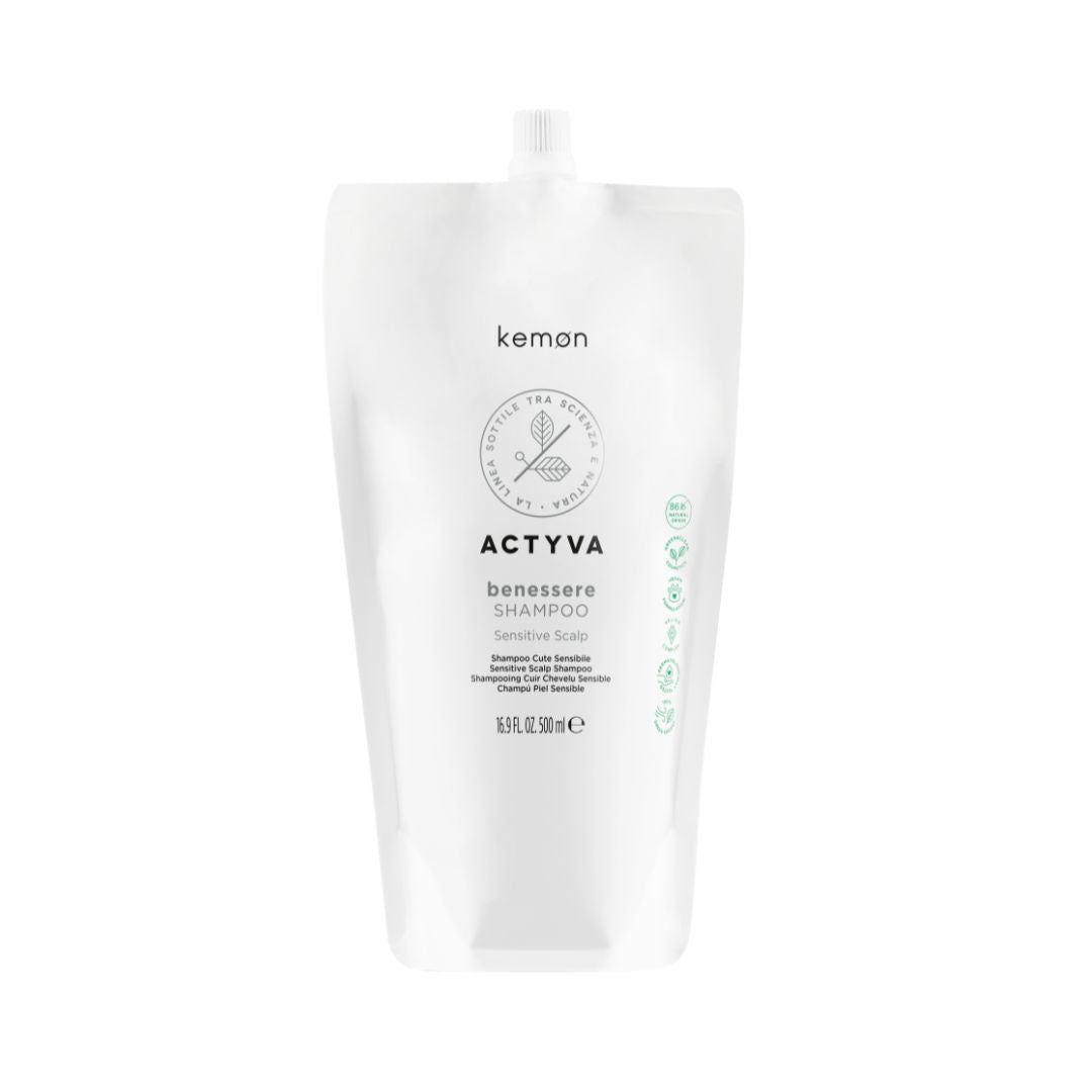 ACTYVA Benessere šampon za občutljivo lasišče REFILL BAG KEMON - Šamponi.si