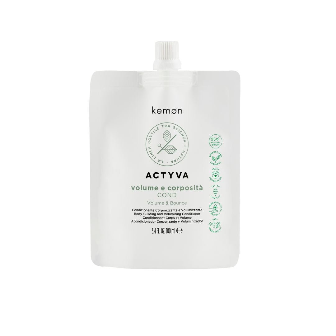 ACTYVA Volume E Corposità balzam za tanke lase brez volumna REFILL BAG KEMON - Šamponi.si