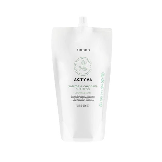 ACTYVA Volume E Corposità šampon za tanke lase brez volumna REFILL BAG KEMON - Šamponi.si