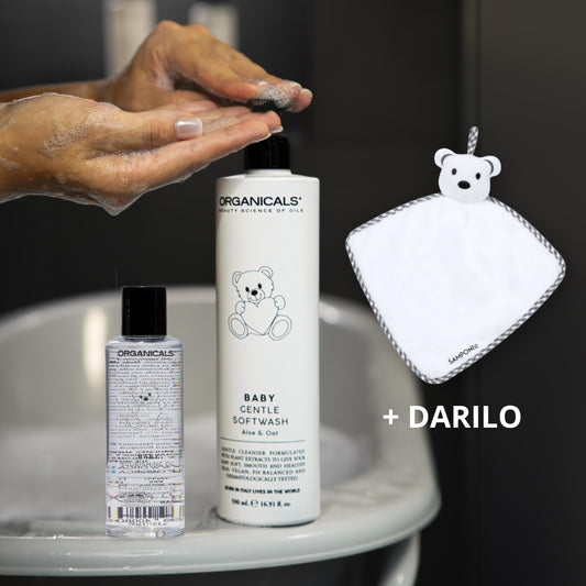 Popolna nega za vašega dojenčka - šampon za telo in olje za telo ORGANICALS BABY BUNDLE