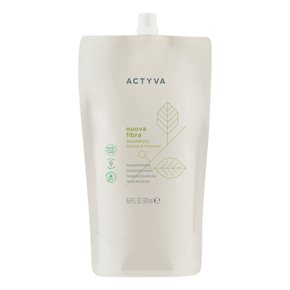 ACTYVA Nuova Fibra šampon za poškodovane lase REFILL BAG KEMON - Šamponi.si