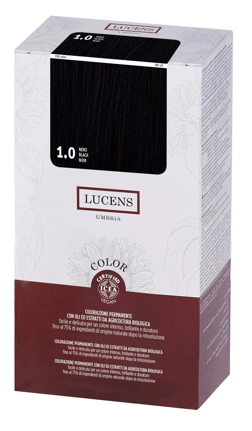 COLOR KIT barva za lase LUCENS 1.0 Black/Črna - Šamponi.si