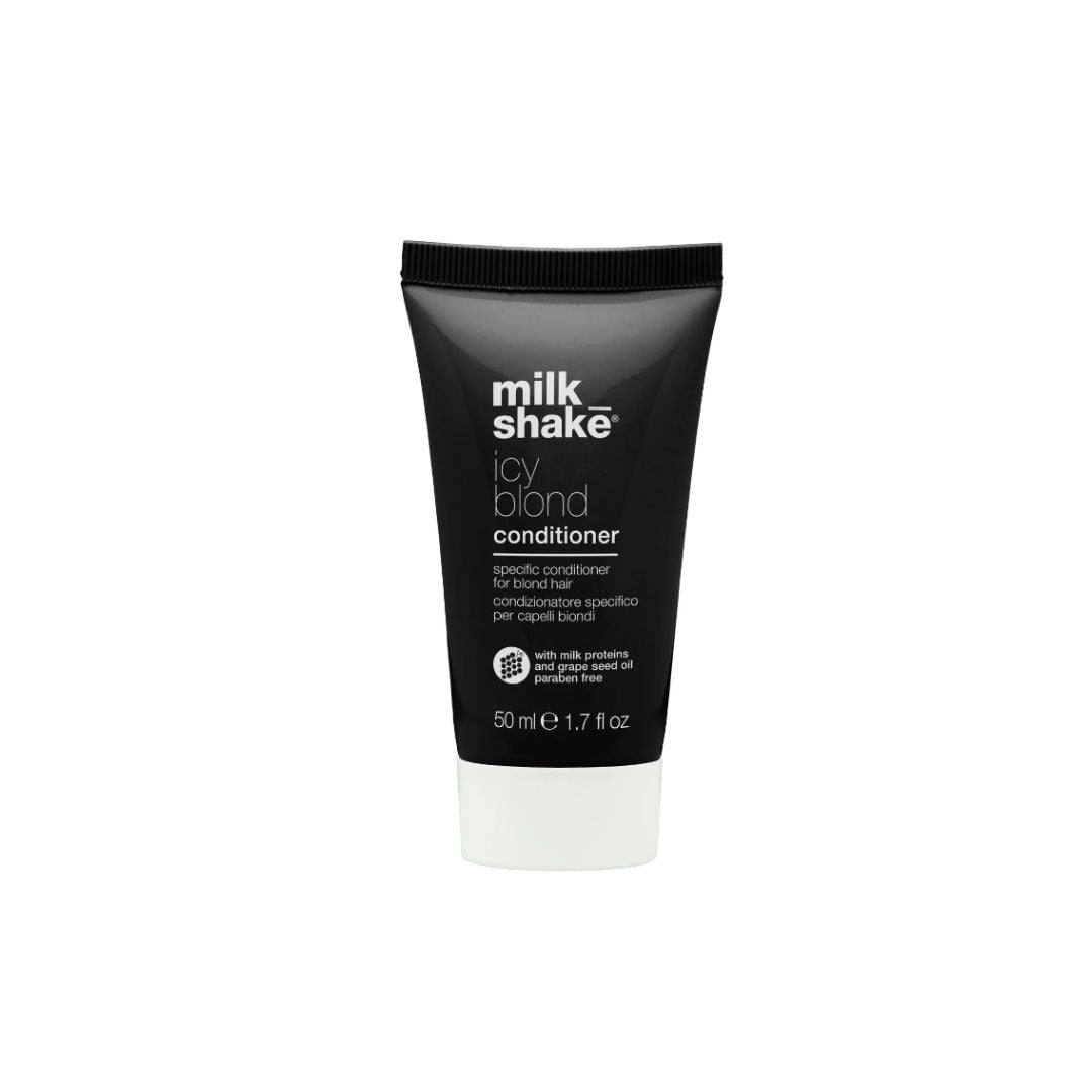 ICY BLOND črn barvni balzam za BLOND lase MILK_SHAKE - Šamponi.si