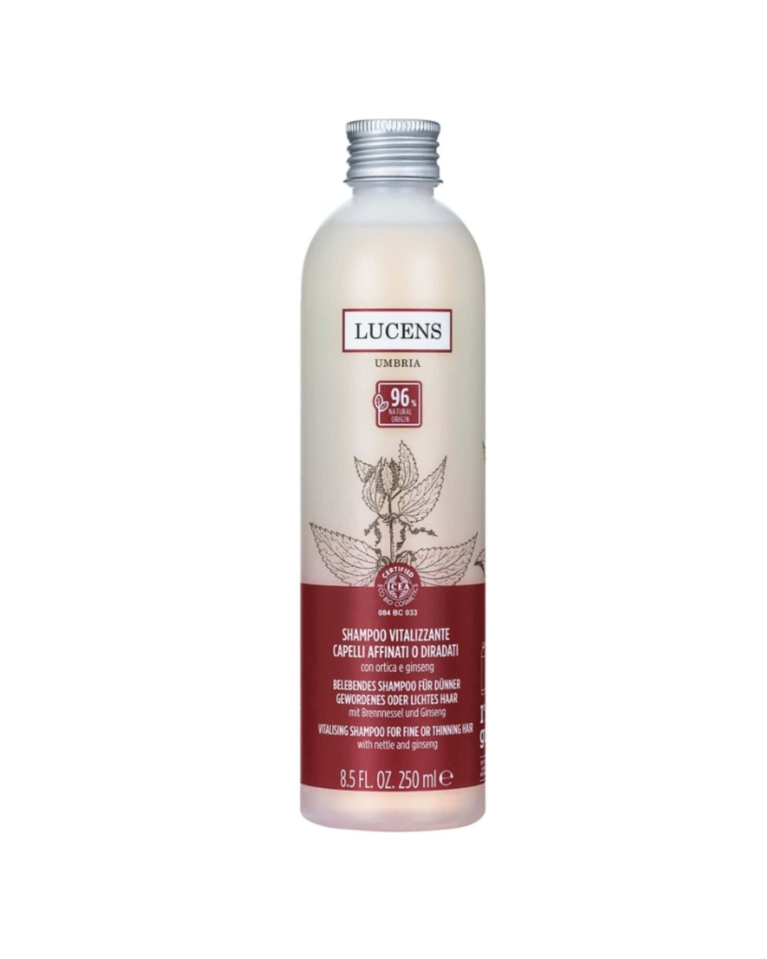 LUCENS šampon za tanke in redke lase Vitalizzante 250 ml - Šamponi.si