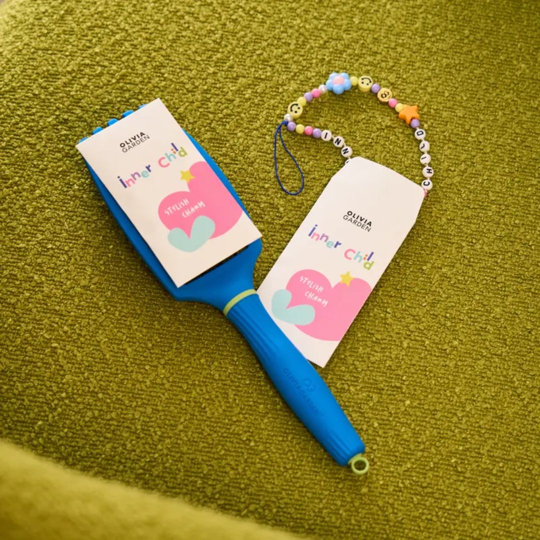 OLIVIA GARDEN Finger Brush krtača za lase - Inner Child kolekcija, srednja - Šamponi.si