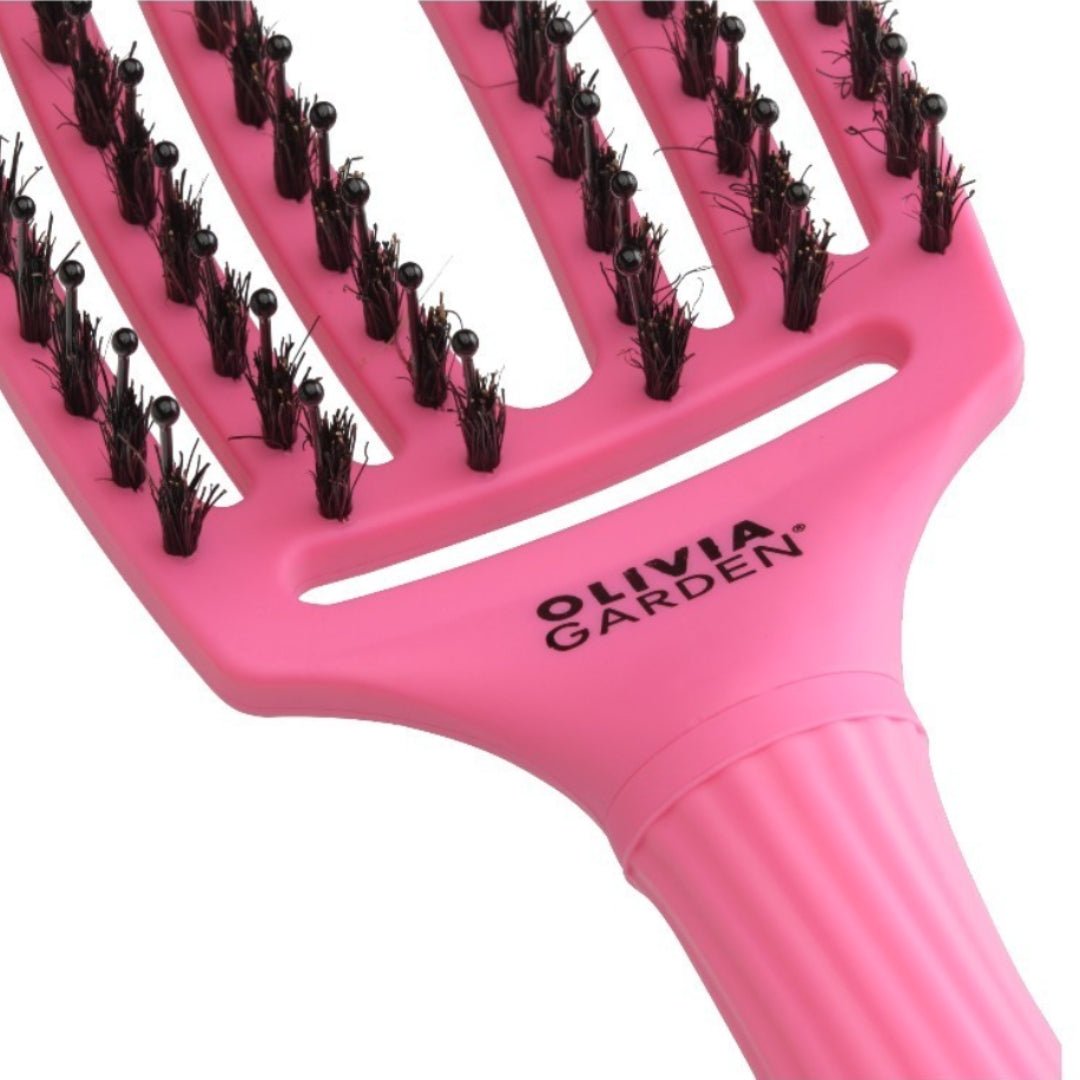 OLIVIA GARDEN krtača za lase - Pink Granita, srednja - Šamponi.si