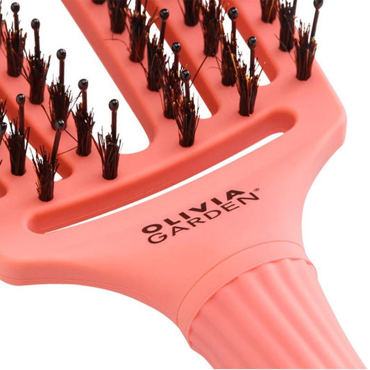 OLIVIA GARDEN krtača za lase - Radiant Peach, srednja - Šamponi.si