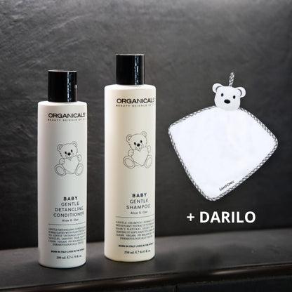 Otroški šampon za lase in balzam za razčesavanje ORGANICALS BABY BUNDLE - Šamponi.si