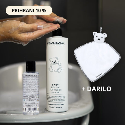 Popolna nega za vašega dojenčka - šampon za telo in olje za telo ORGANICALS BABY BUNDLE - Šamponi.si