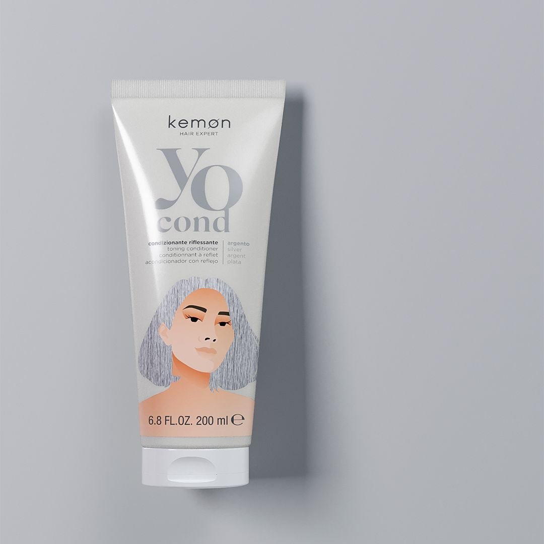 YO COND barvni balzam Argento / Silver 200 ml KEMON - Šamponi.si