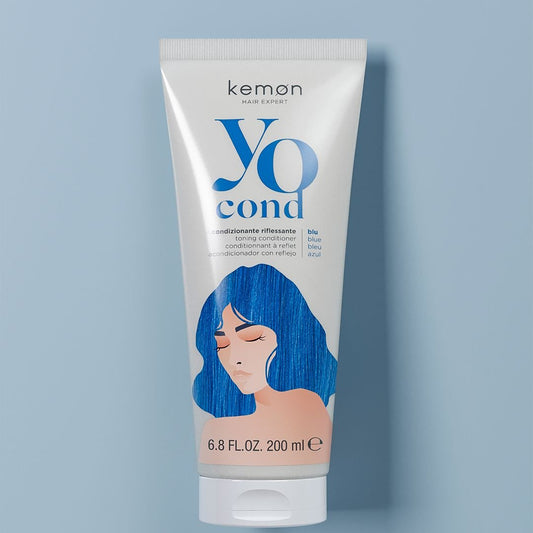YO COND barvni balzam Blue / Modra 200 ml KEMON - Šamponi.si