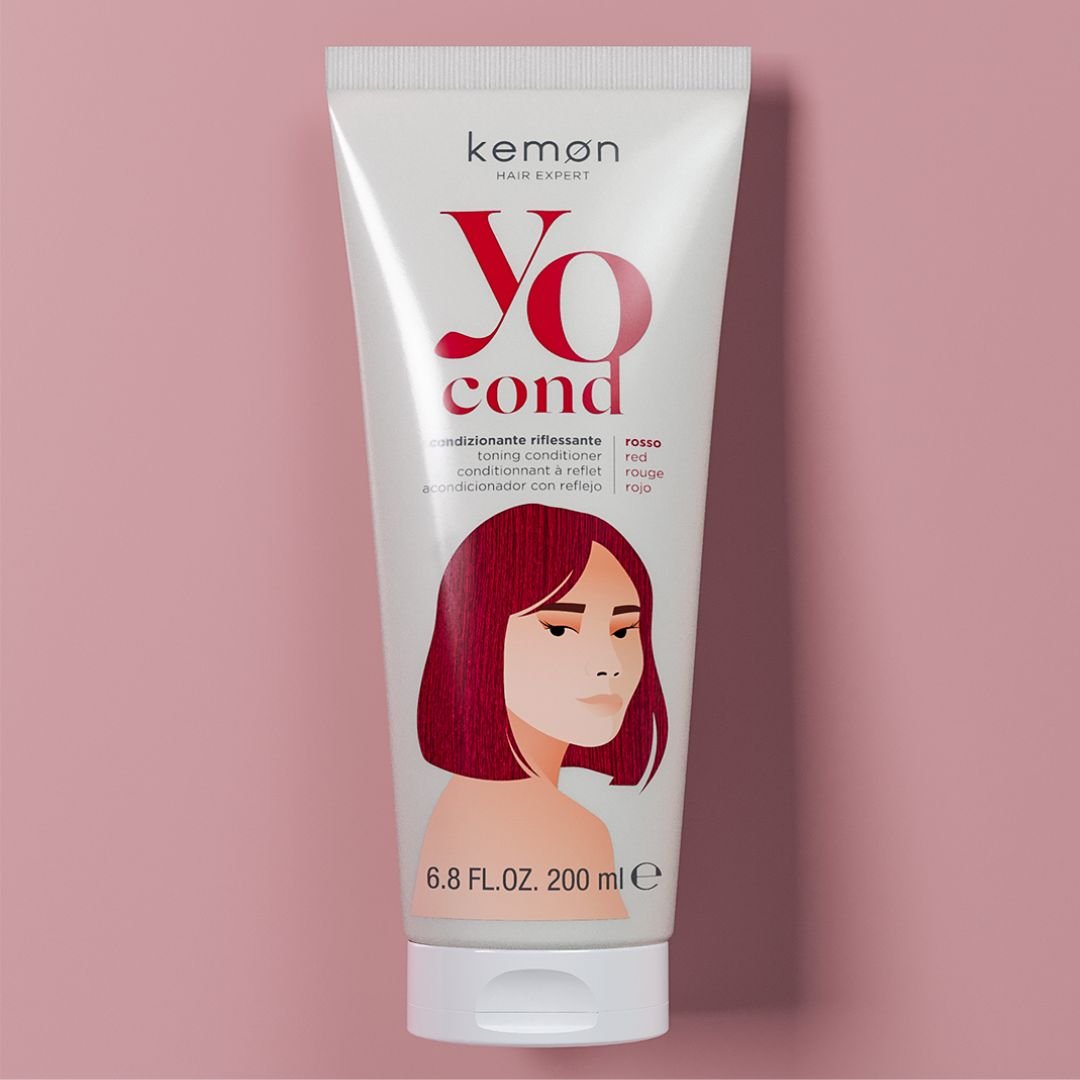 YO COND barvni balzam Rosso / Red / Rdeča 200 ml KEMON - Šamponi.si