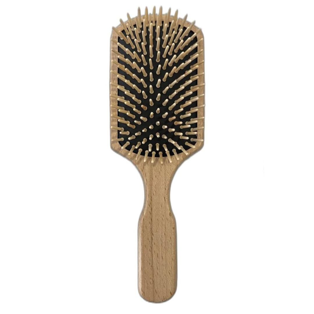 ACTYVA lesena kvadratna krtača za lase KEMON - Šamponi.si