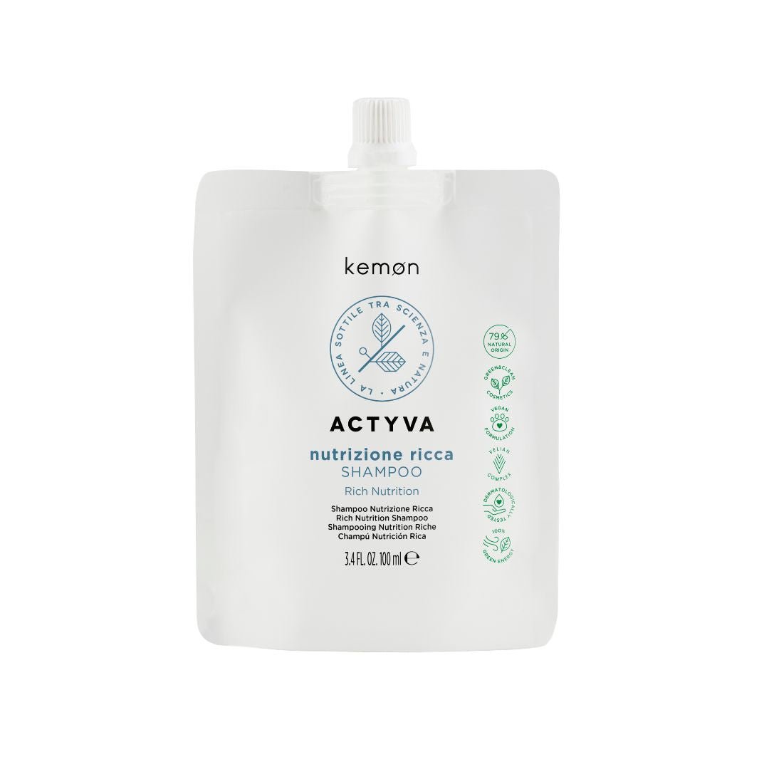 ACTYVA Nutrizione Ricca šampon za zelo suhe lase REFILL BAG KEMON - Šamponi.si