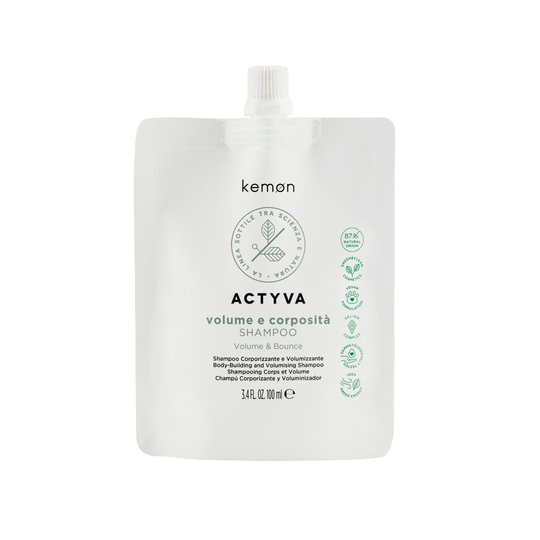 ACTYVA Volume E Corposità šampon za tanke lase brez volumna REFILL BAG KEMON - Šamponi.si