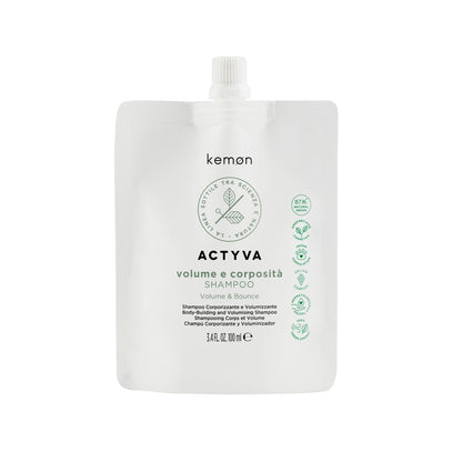 ACTYVA Volume E Corposità šampon za tanke lase brez volumna REFILL BAG KEMON - Šamponi.si
